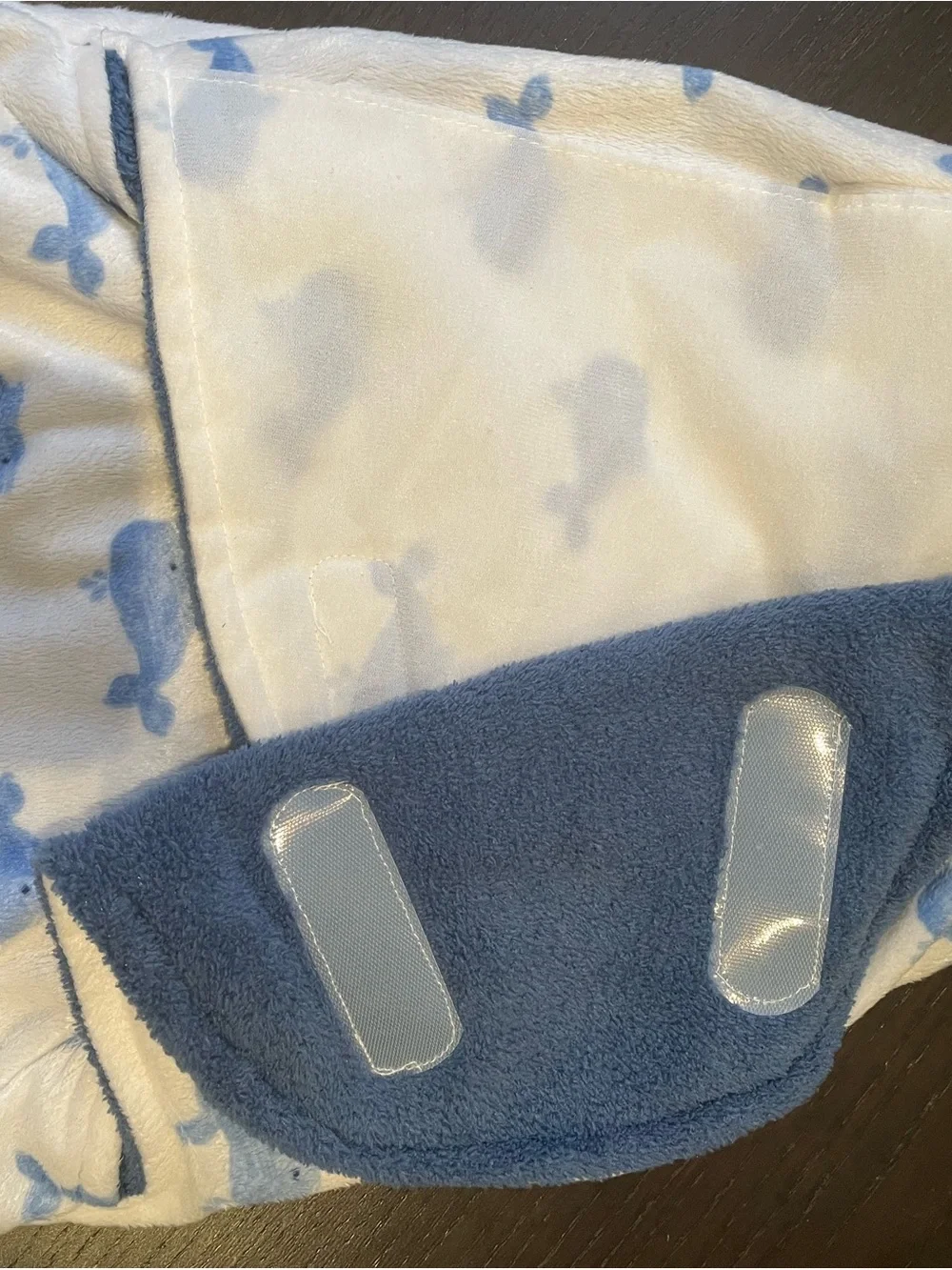Blue Whale-Print Diaper Cover Swaddle